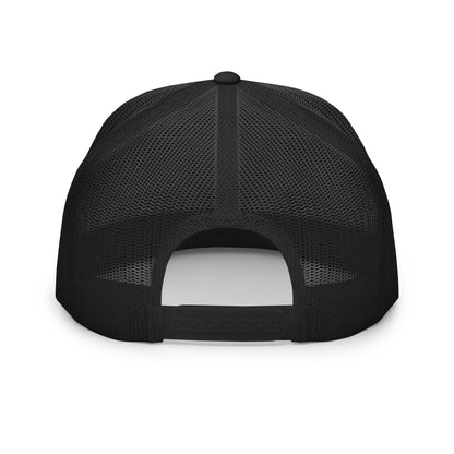 Embroidered - Black Virtus Flat Billed Trucker Hat