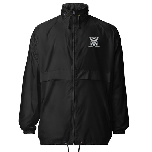 White Virtus Logo Windbreaker Jacket