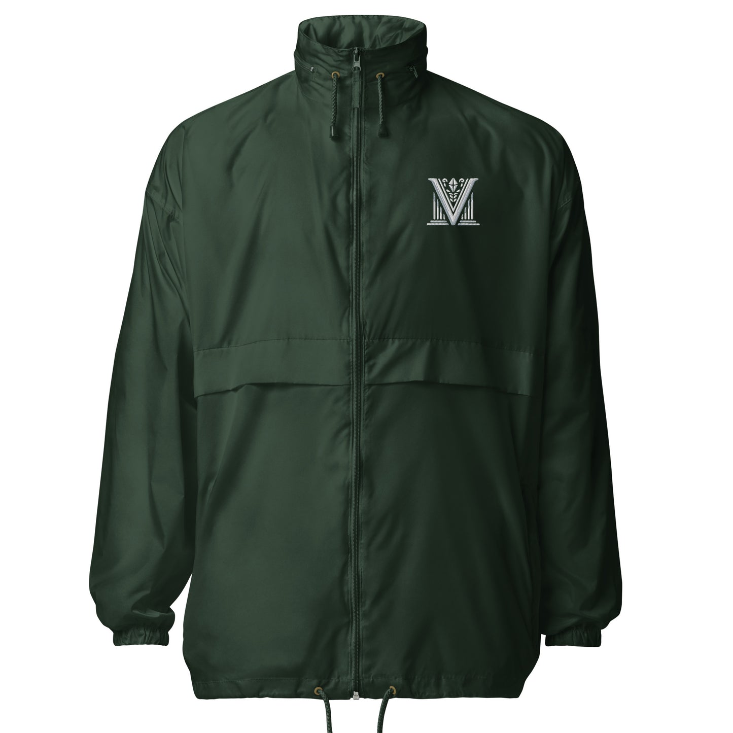 White Virtus Logo Windbreaker Jacket