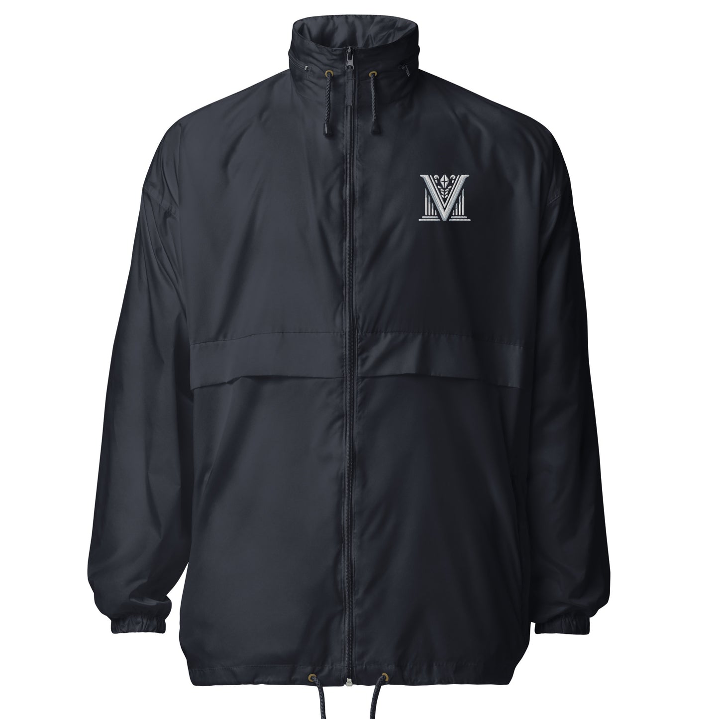 White Virtus Logo Windbreaker Jacket