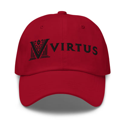 Embroidered - Black Virtus Dad Hat