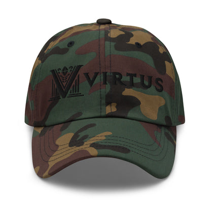 Embroidered - Black Virtus Dad Hat