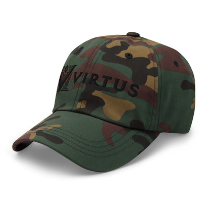 Embroidered - Black Virtus Dad Hat