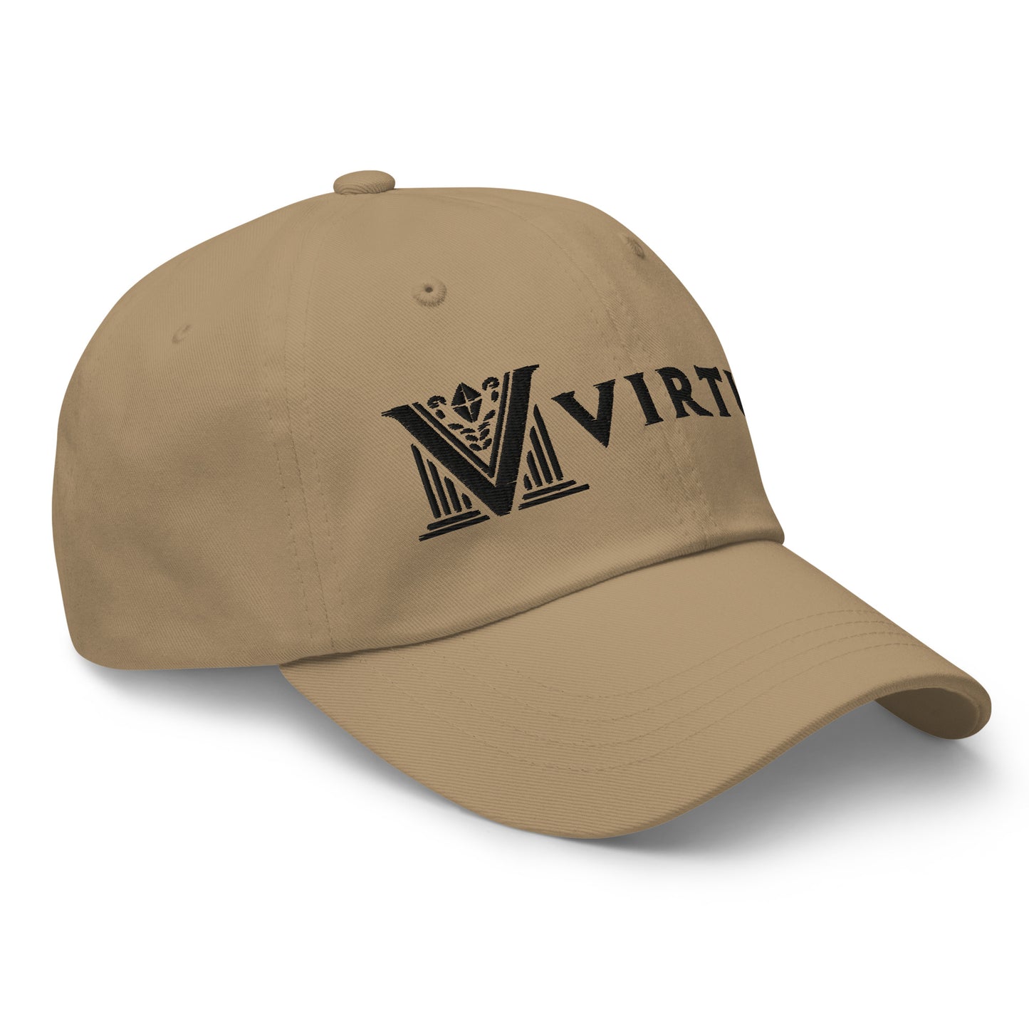 Embroidered - Black Virtus Dad Hat