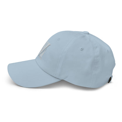 Embroidered White Virtus Logo Dad Hat