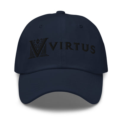 Embroidered - Black Virtus Dad Hat