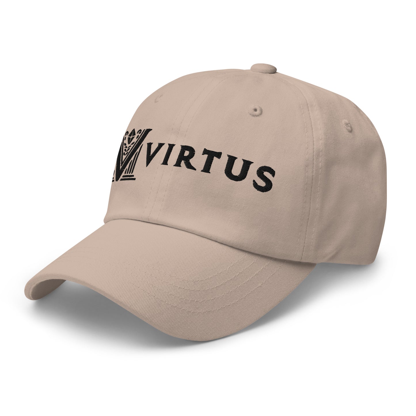 Embroidered - Black Virtus Dad Hat