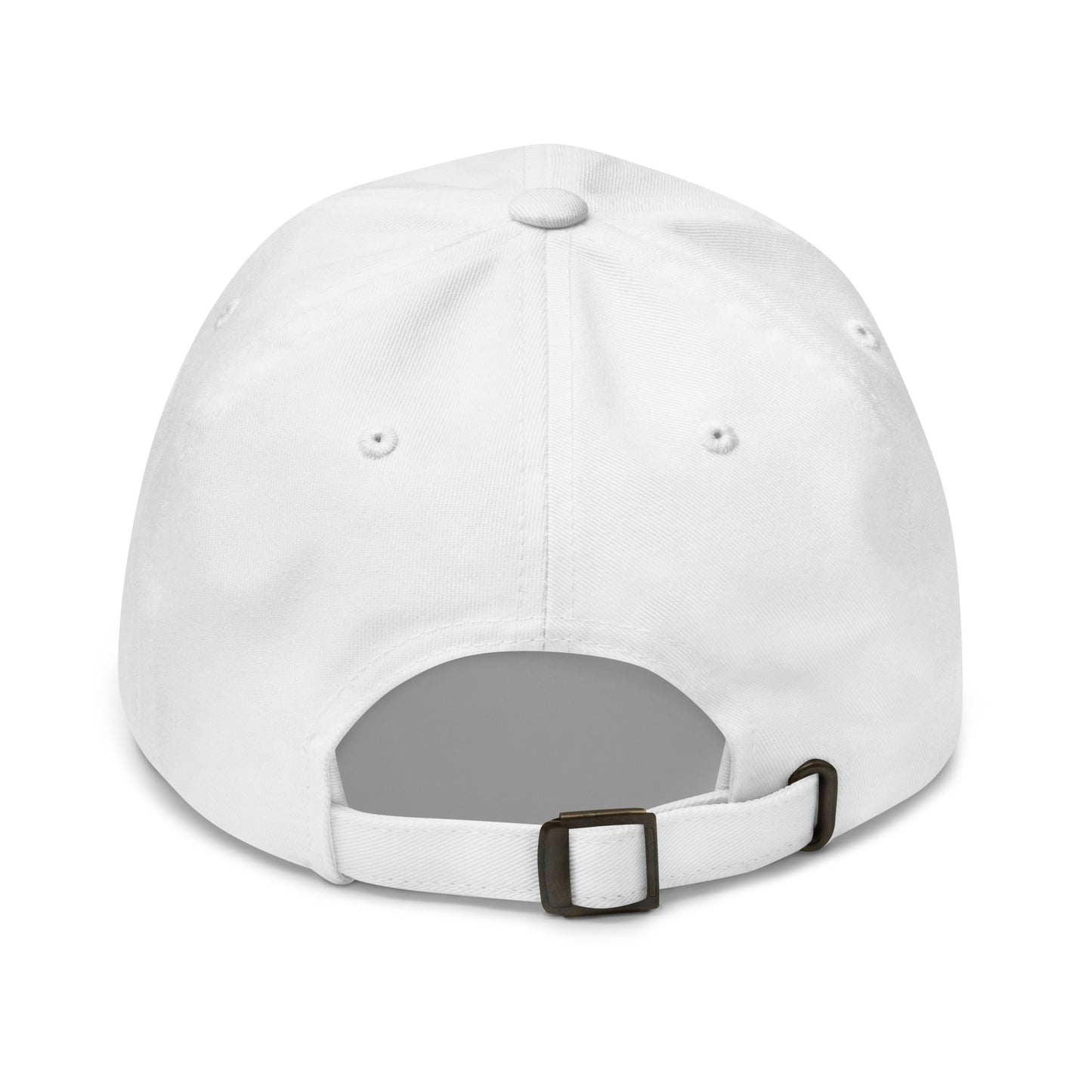 Embroidered White Virtus Logo Dad Hat