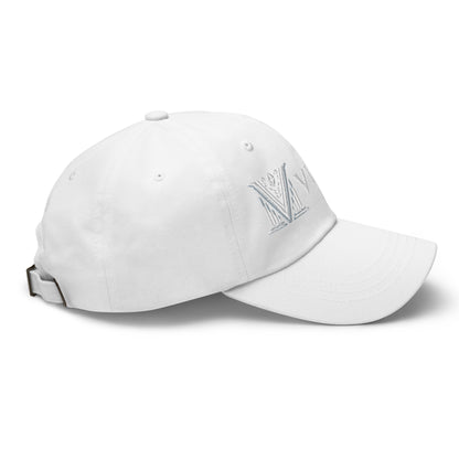 Embroidered - White Virtus Dad Hat