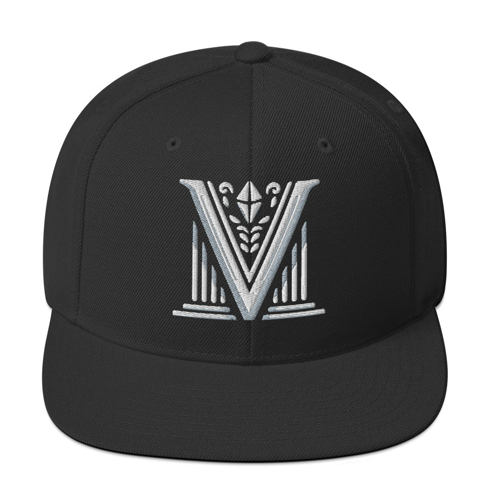 Embroidered - White Virtus Logo Snapback