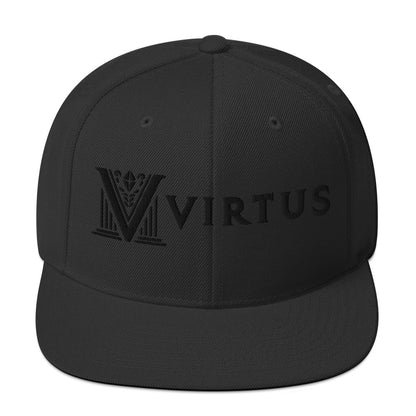 Embroidered - White Virtus Snapback