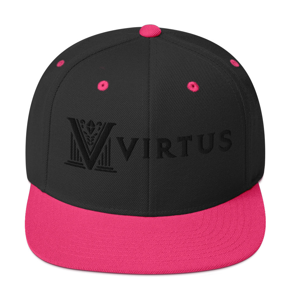 Embroidered - White Virtus Snapback