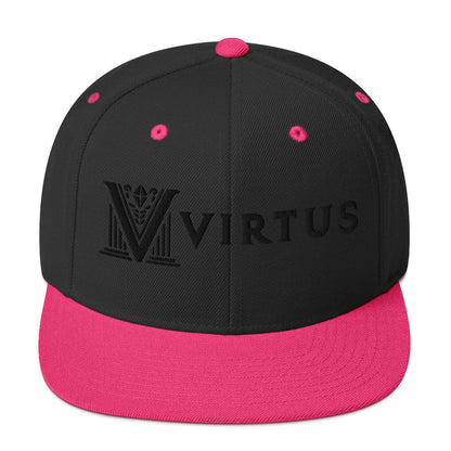 Embroidered - White Virtus Snapback