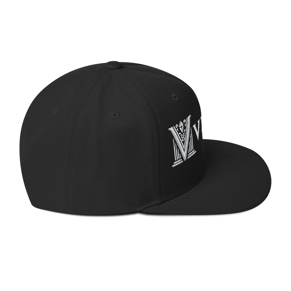 Embroidered - White Virtus Snapback