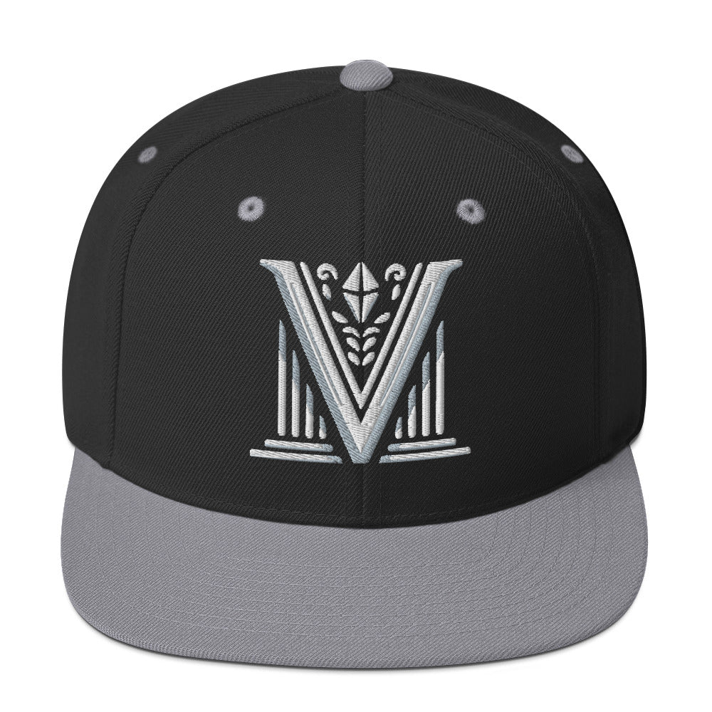 Embroidered - White Virtus Logo Snapback