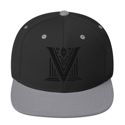 Embroidered Black Virtus Logo Snapback