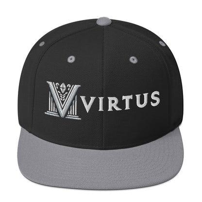 Embroidered - White Virtus Snapback