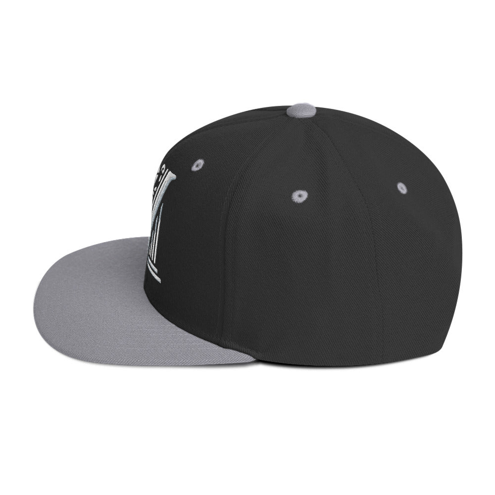 Embroidered - White Virtus Logo Snapback