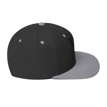 Embroidered Black Virtus Logo Snapback