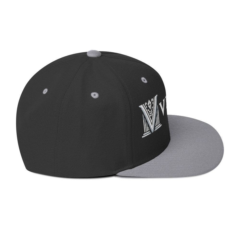 Embroidered - White Virtus Snapback