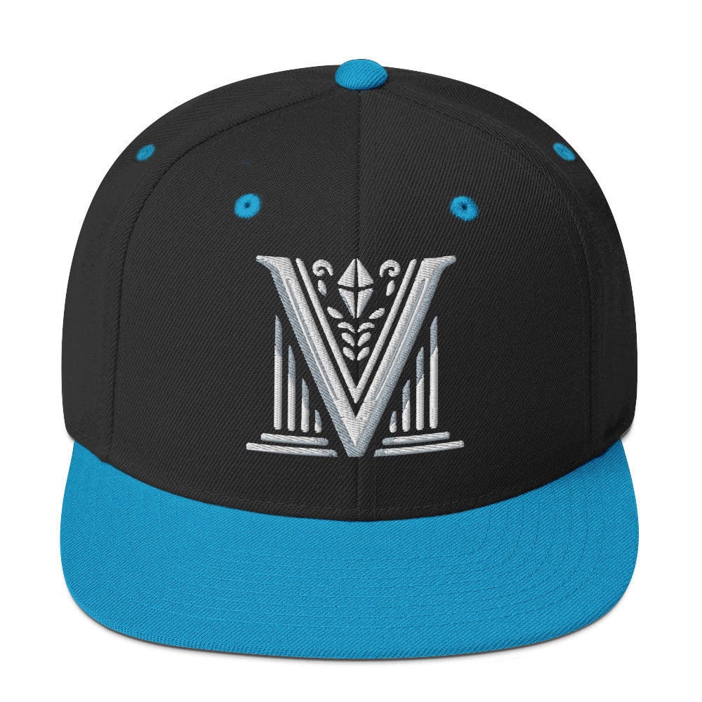 Embroidered - White Virtus Logo Snapback