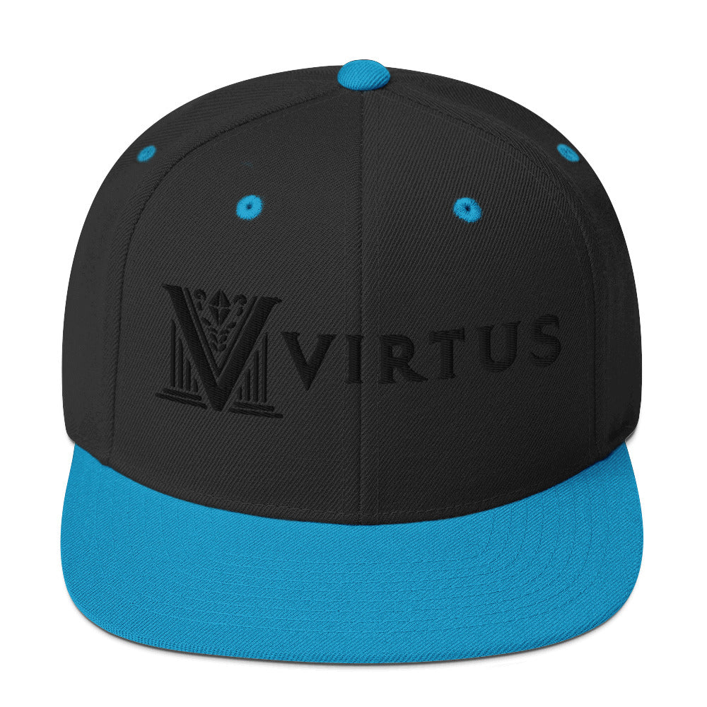 Embroidered - White Virtus Snapback