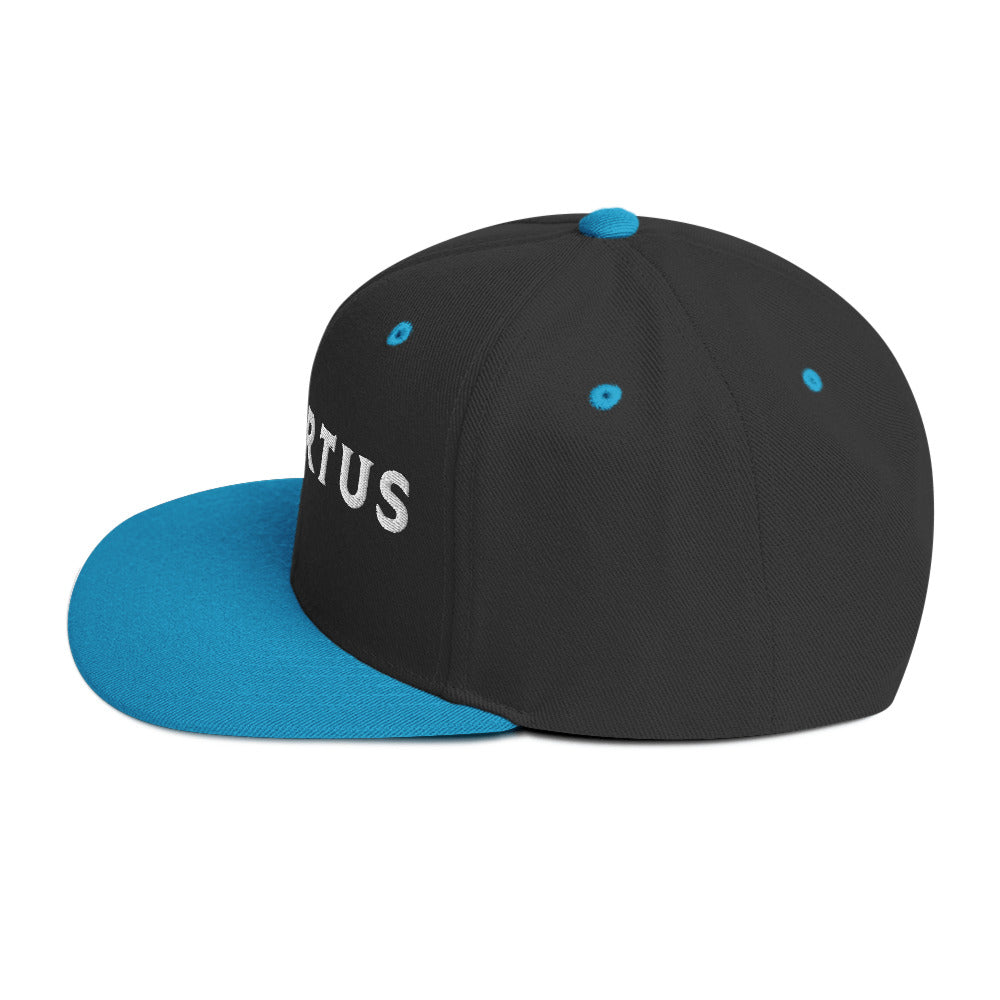 Embroidered - White Virtus Snapback