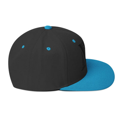 Embroidered Black Virtus Logo Snapback