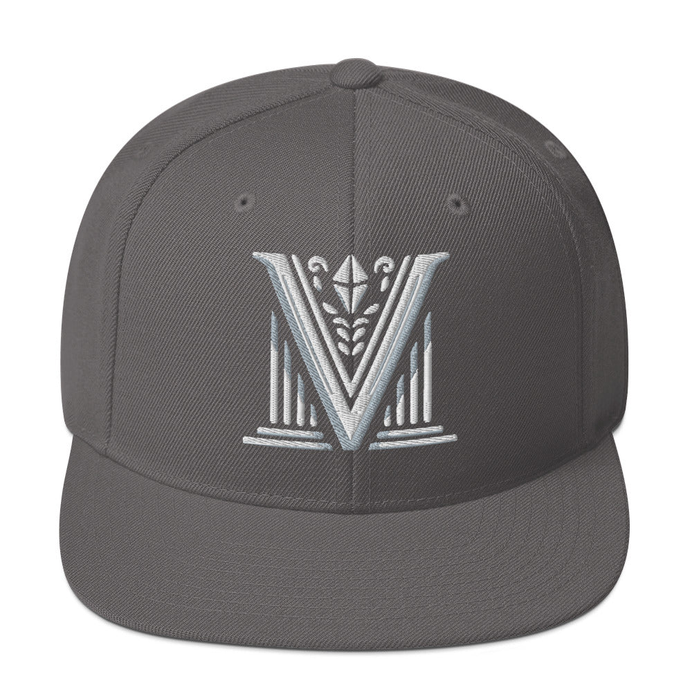 Embroidered - White Virtus Logo Snapback