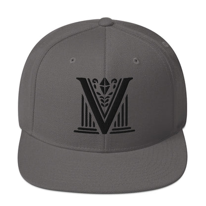 Embroidered Black Virtus Logo Snapback