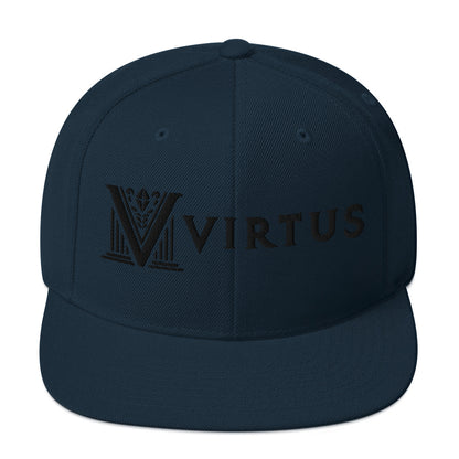 Embroidered - White Virtus Snapback