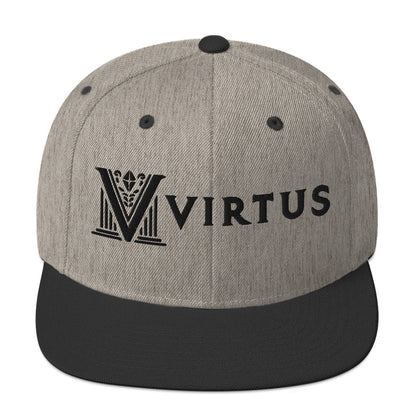 Embroidered - White Virtus Snapback