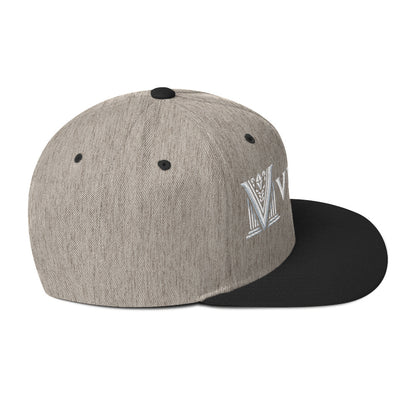 Embroidered - White Virtus Snapback