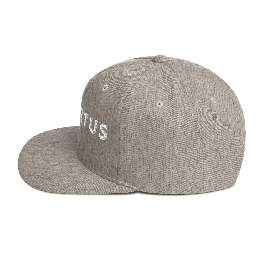 Embroidered - White Virtus Snapback