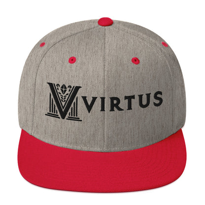 Embroidered - White Virtus Snapback