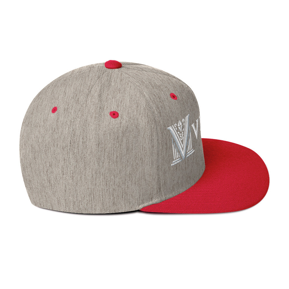 Embroidered - White Virtus Snapback