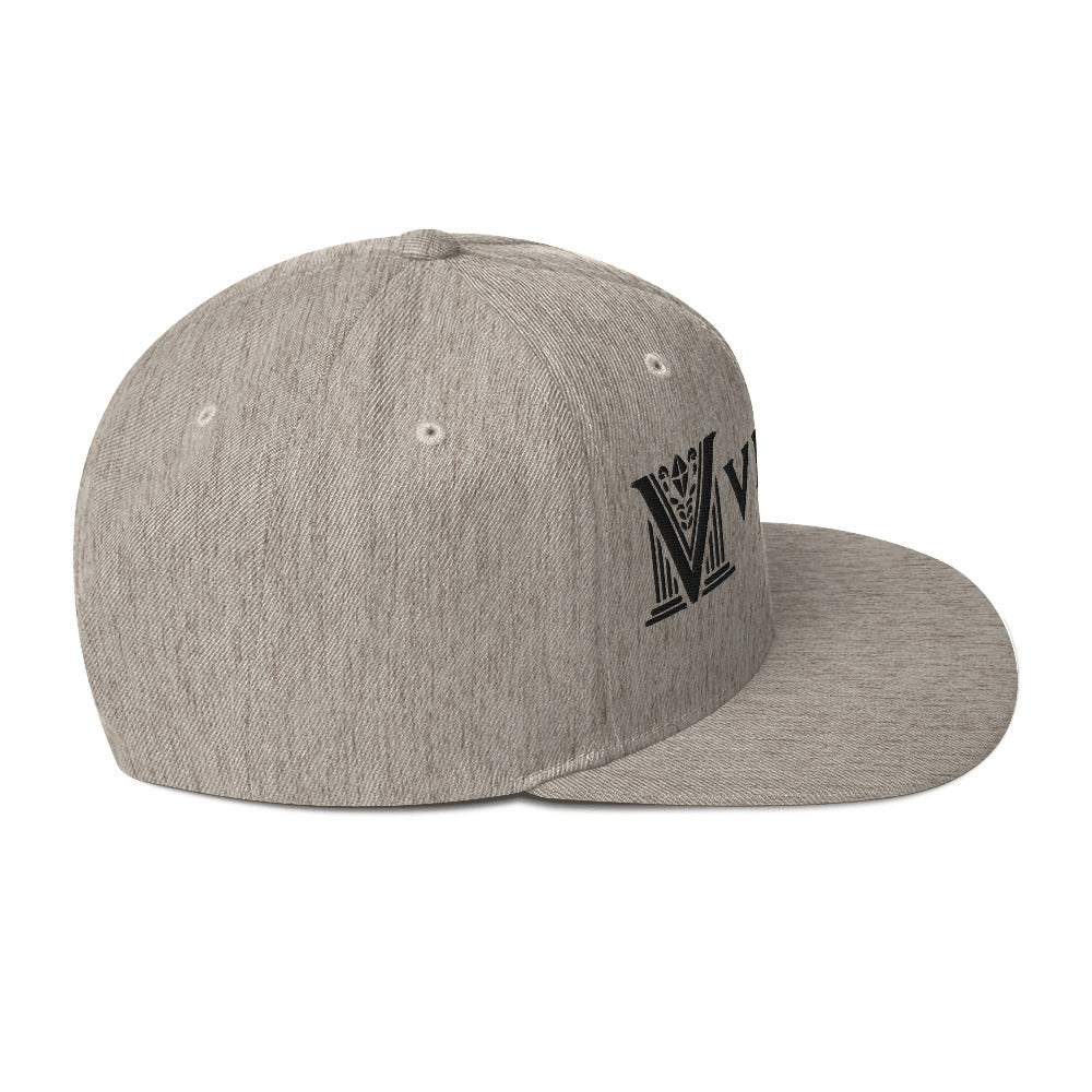 Embroidered - White Virtus Snapback