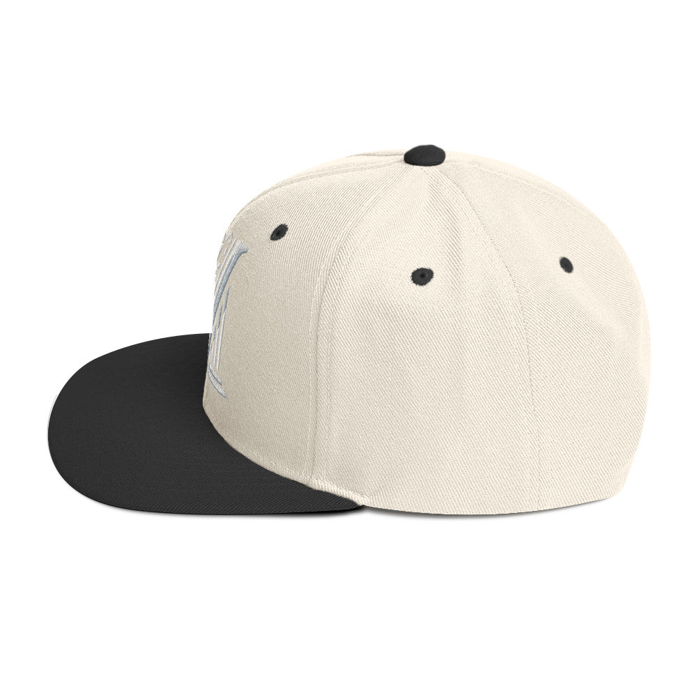 Embroidered - White Virtus Logo Snapback