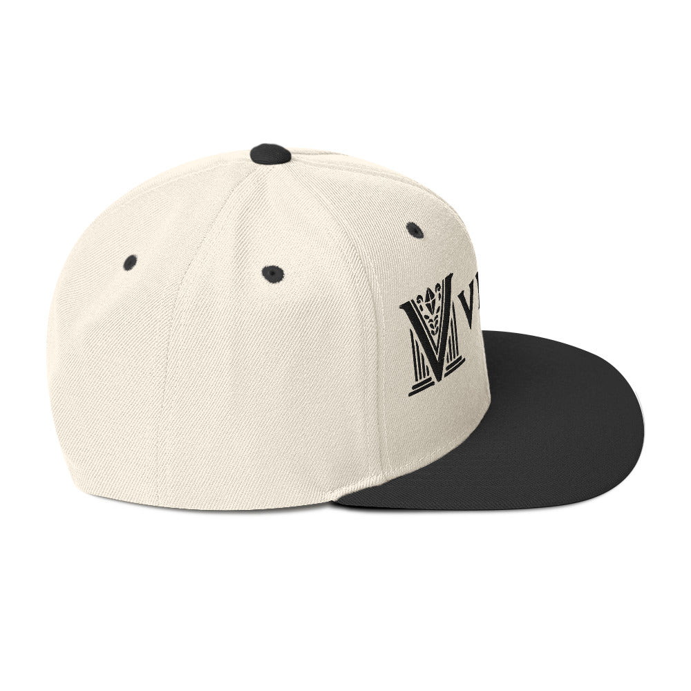 Embroidered - White Virtus Snapback