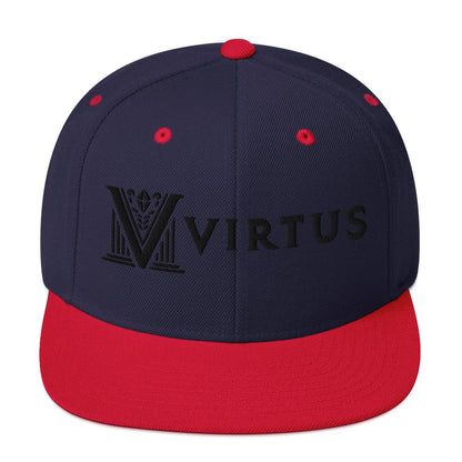 Embroidered - White Virtus Snapback