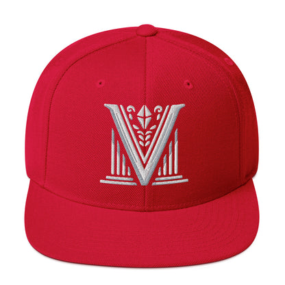 Embroidered - White Virtus Logo Snapback