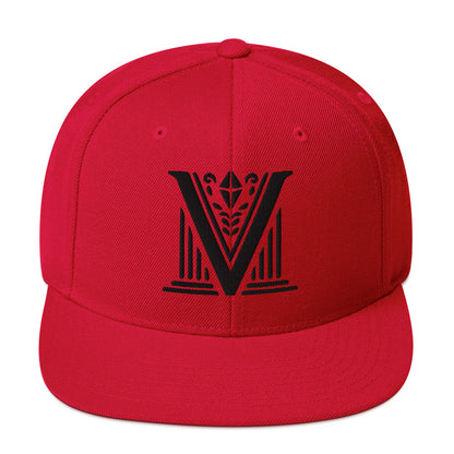 Embroidered Black Virtus Logo Snapback