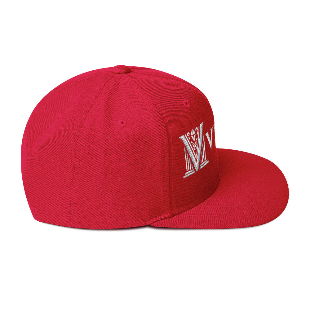 Embroidered - White Virtus Snapback