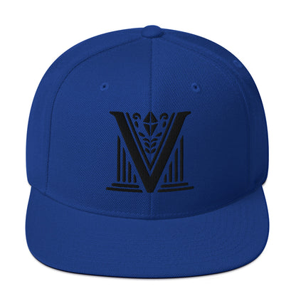 Embroidered Black Virtus Logo Snapback