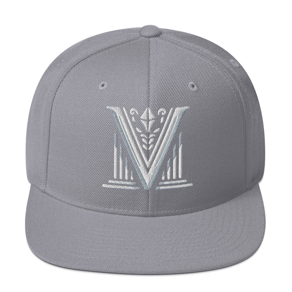 Embroidered - White Virtus Logo Snapback