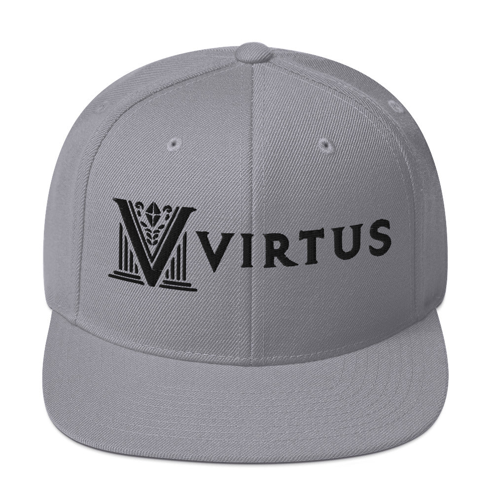 Embroidered - White Virtus Snapback