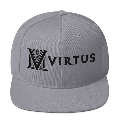 Embroidered - White Virtus Snapback