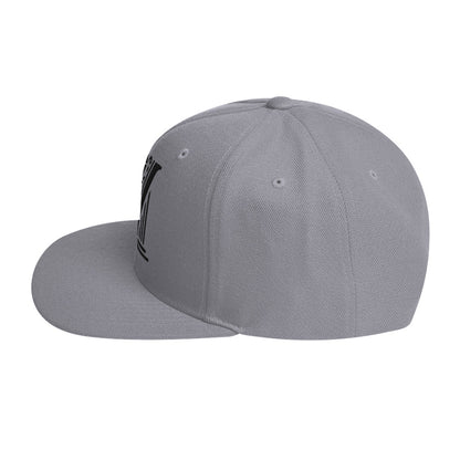 Embroidered Black Virtus Logo Snapback