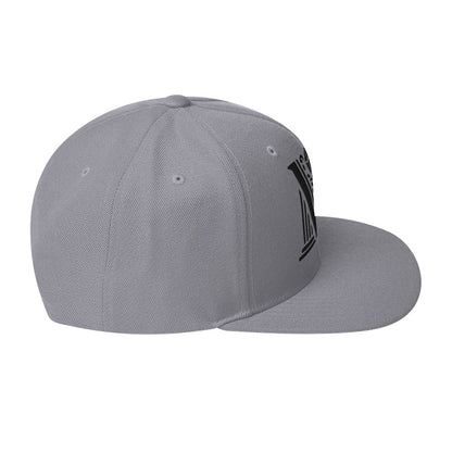 Embroidered Black Virtus Logo Snapback