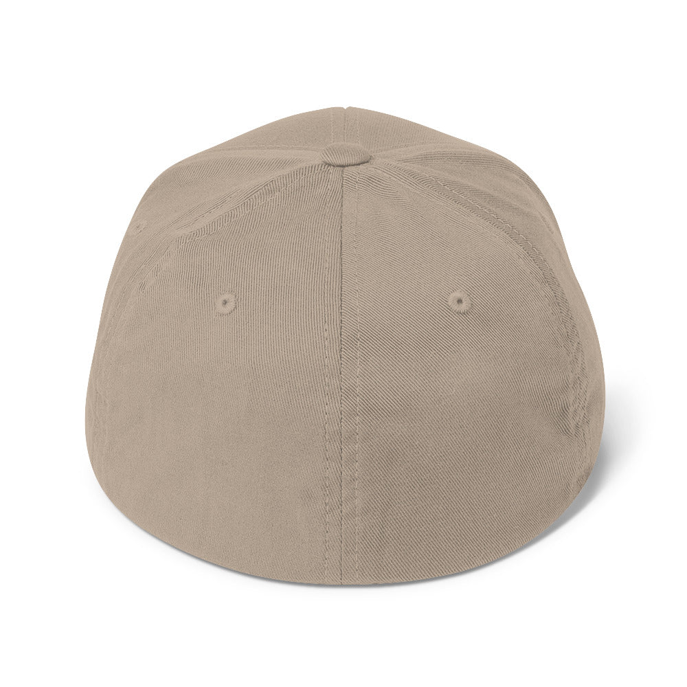 Embroidered - Fitted White Virtus Cap